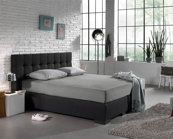 Einzel Jersey 135 gr. Spannbettlaken Grau 80/100 x 200 cm
