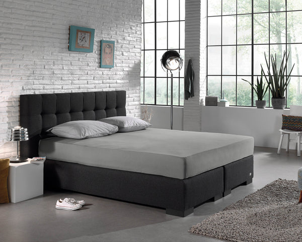 Einzel Jersey 135 gr. Spannbettlaken Grau 140 x 200 cm