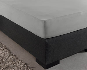 Einzel Jersey 135 gr. Spannbettlaken Grau 160/180 x 200 cm