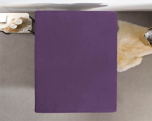 Einzel Jersey 135 gr. Spannbettlaken Lila 140 x 200 cm