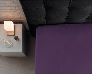 Einzel Jersey 135 gr. Spannbettlaken Lila 140 x 200 cm