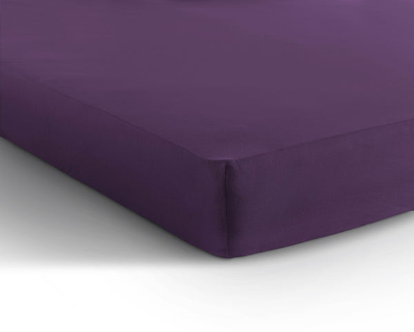 Einzel Jersey 135 gr. Spannbettlaken Lila 190/200 x 200/220 cm