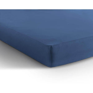Einzel Jersey 135 gr. Spannbettlaken Blau 80/100 x 200 cm