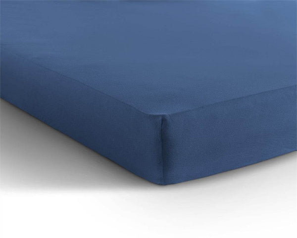 Einzel Jersey 135 gr. Spannbettlaken Blau 140 x 200 cm