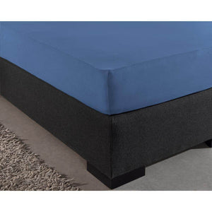 Einzel Jersey 135 gr. Spannbettlaken Blau 160/180 x 200 cm