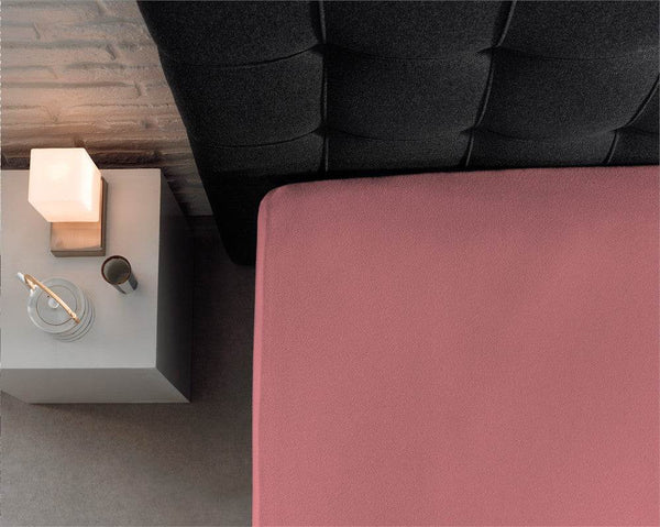 Einzel Jersey 135 gr. Spannbettlaken Rose 140 x 200 cm