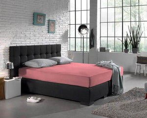 Einzel Jersey 135 gr. Spannbettlaken Rose 160/180 x 200 cm