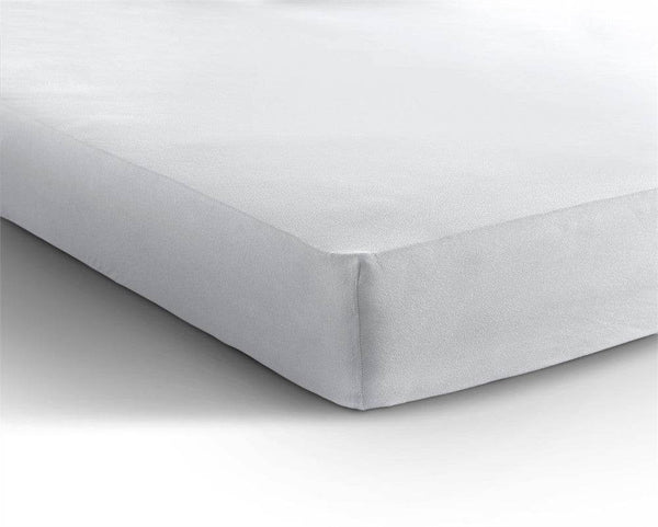Doppelt Jersey 220 gr. Spannbettlaken Weiss 140 x 200/220 cm