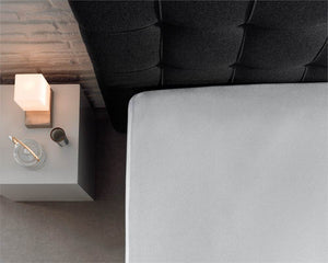 Doppelt Jersey 220 gr. Spannbettlaken Weiss 190/200 x 220/230 cm
