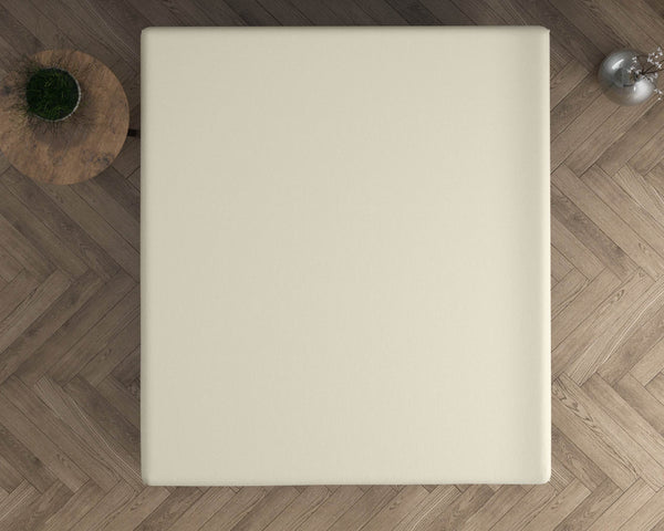 Doppelt Jersey 220 gr. Spannbettlaken Creme 190/200 x 220/230 cm