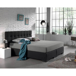 Doppelt Jersey 220 gr. Spannbettlaken Grau 80/100 x 220 cm