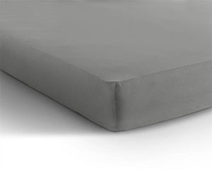 Doppelt Jersey 220 gr. Spannbettlaken Grau 80/100 x 220 cm