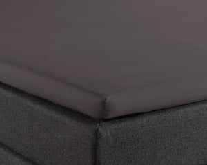 Split Topper Baumwolle Spannbettlaken Anthrazit 180 x 220 cm