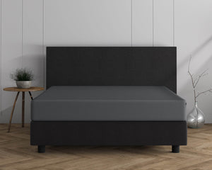 Doppelt Jersey 220 gr. Spannbettlaken Anthrazit 140 x 200/220 cm