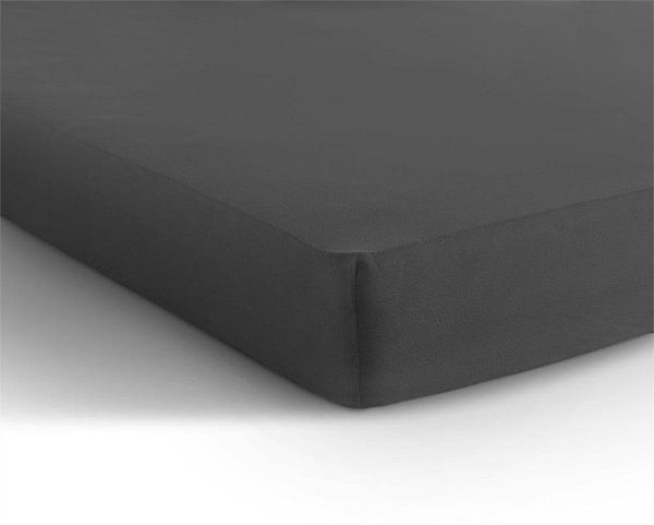 Doppelt Jersey 220 gr. Spannbettlaken Anthrazit 160/180 x 200/220 cm