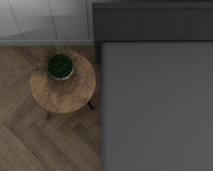 Doppelt Jersey 220 gr. Spannbettlaken Anthrazit 190/200 x 220/230 cm
