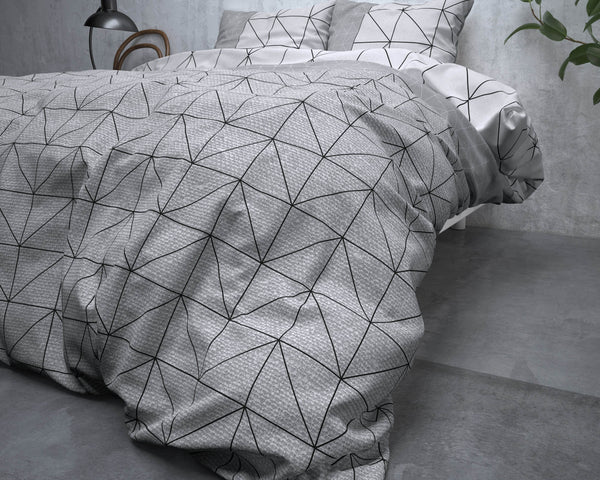 Bettbezug Flanel Gino Grau 240 x 220 cm