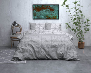 Bettbezug Flanel Gino Grau 200 x 220 cm