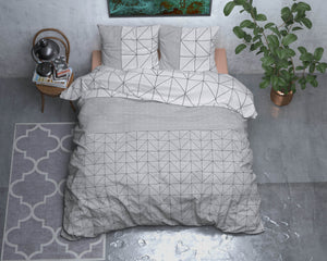 Bettbezug Flanel Gino Grau 240 x 220 cm