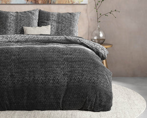 Bettbezug DH Flanel Gradient Knits Anthrazit 200 x 220 cm