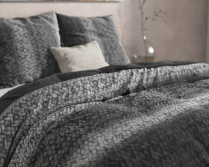 Bettbezug DH Flanel Gradient Knits Anthrazit 200 x 220 cm