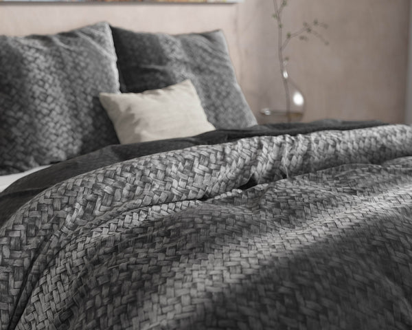 Bettbezug DH Flanel Gradient Knits Anthrazit 200 x 220 cm