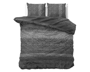 Bettbezug DH Flanel Gradient Knits Anthrazit 200 x 220 cm