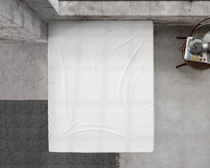 Flanel Premium Spannbettlaken Weiss 180 x 200/210 cm