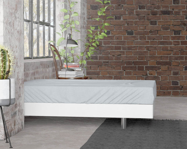 Flanel Premium Spannbettlaken Grau 180 x 200/210 cm