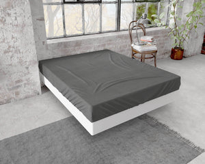 Flanel Premium Spannbettlaken Anthrazit 140 x 200/210 cm