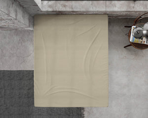 Flanel Premium Spannbettlaken Taupe 140 x 200/210 cm