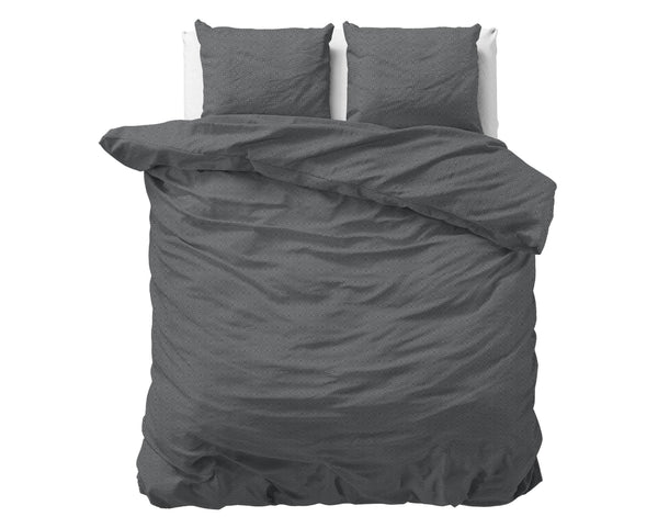 Bettbezug Flanel Jason Anthrazit 240 x 220 cm