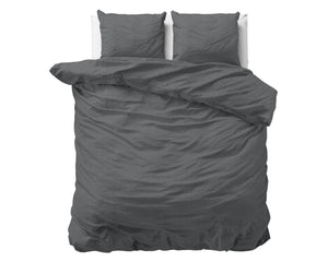 Bettbezug Flanel Jason Anthrazit 140 x 220 cm