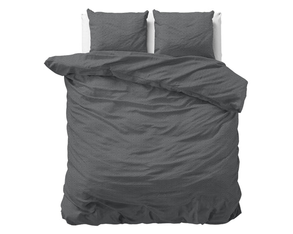 Bettbezug Flanel Jason Anthrazit 200 x 220 cm