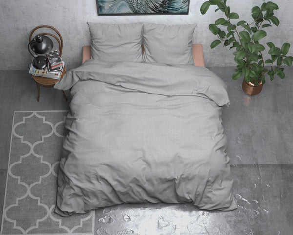 Bettbezug Flanel Jason Grau 240 x 220 cm