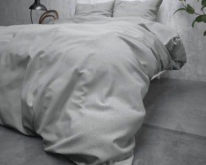 Bettbezug Flanel Jason Grau 240 x 220 cm