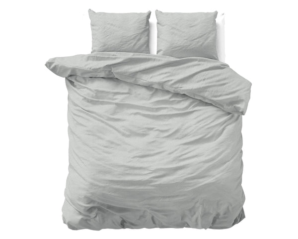 Bettbezug Flanel Jason Grau 240 x 220 cm