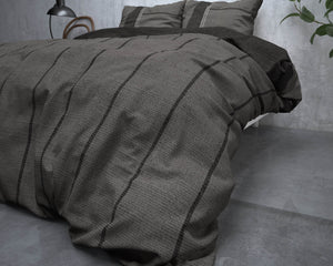 Bettbezug Flanel Kees Taupe 140 x 220 cm