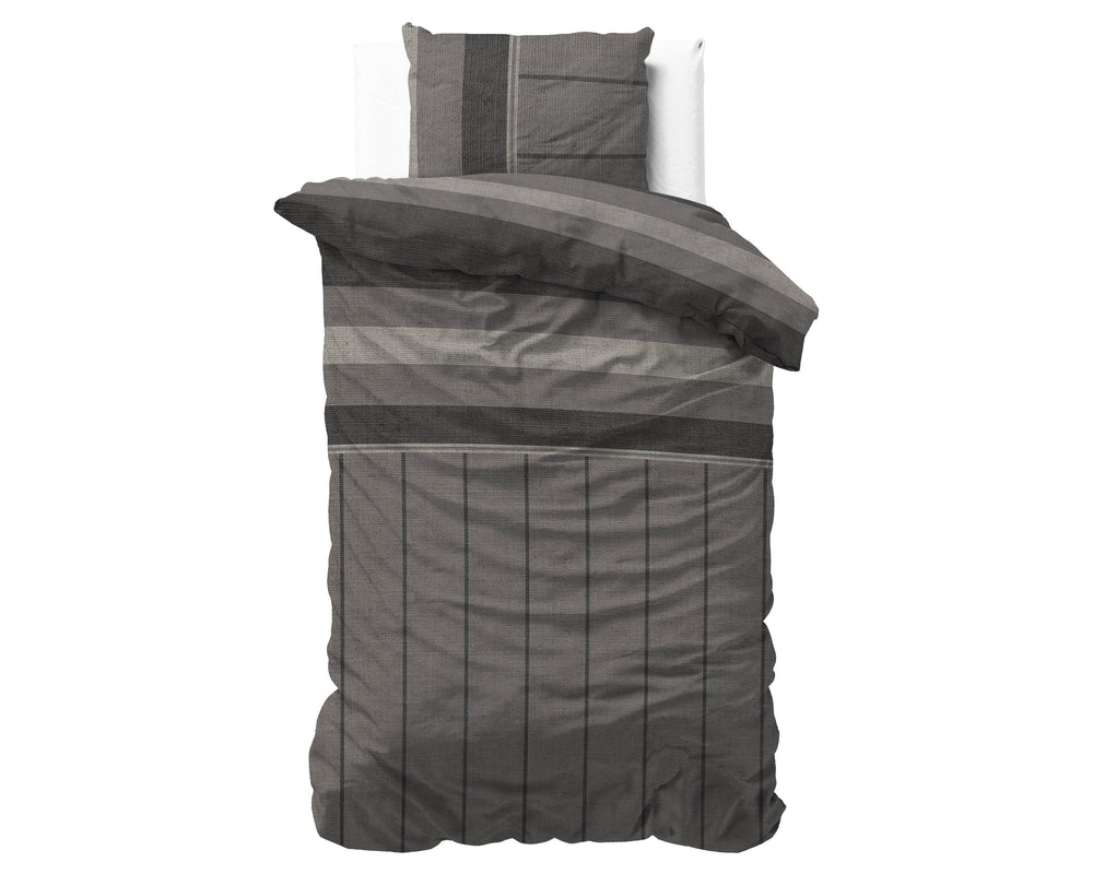 Bettbezug Flanel Kees Taupe 140 x 220 cm