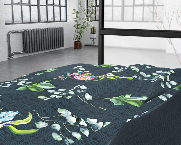Bettbezug Nature Leaves Green 240 x 220 cm
