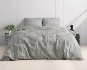Bettbezug Deep check Grey 240 x 220 cm