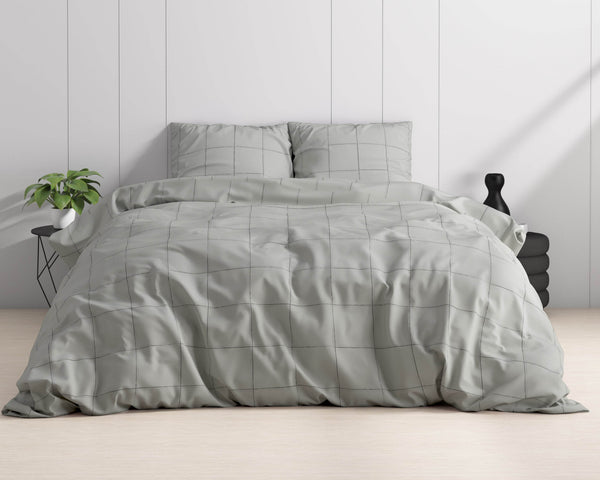 Bettbezug Deep check Grey 240 x 220 cm