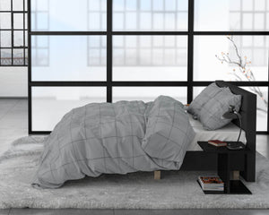 Bettbezug Deep check Grey 240 x 220 cm