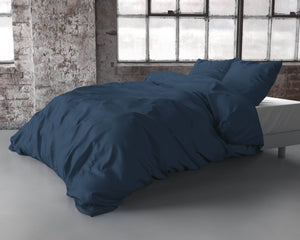 Bettbezug Satin Point Navy 200 x 220 cm