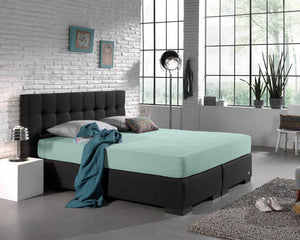 Doppelt Jersey 220 gr. Spannbettlaken Pastel Blau 140 x 200/220 cm