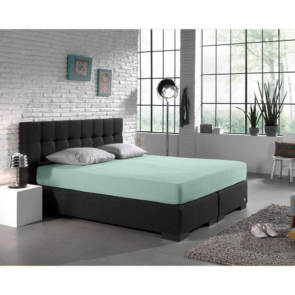 Doppelt Jersey 220 gr. Spannbettlaken Pastel Blau 140 x 200/220 cm
