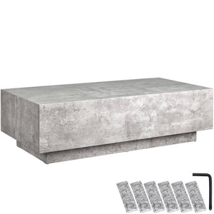 Couchtisch Lasley Beton Optik 120 x 60 x 35 cm