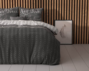 Bettbezug Bonne Nuit 4 Anthrazit 200x220 cm