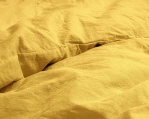 Bettbezug Stone washed Mustard 140 x 220 cm