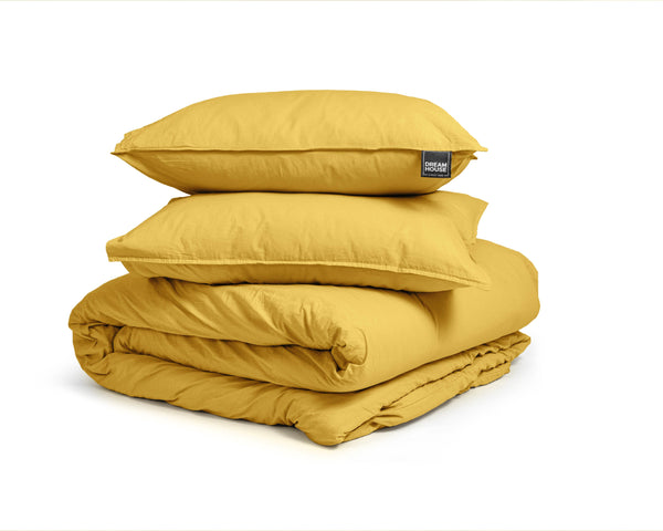 Bettbezug Stone washed Mustard 200 x 220 cm